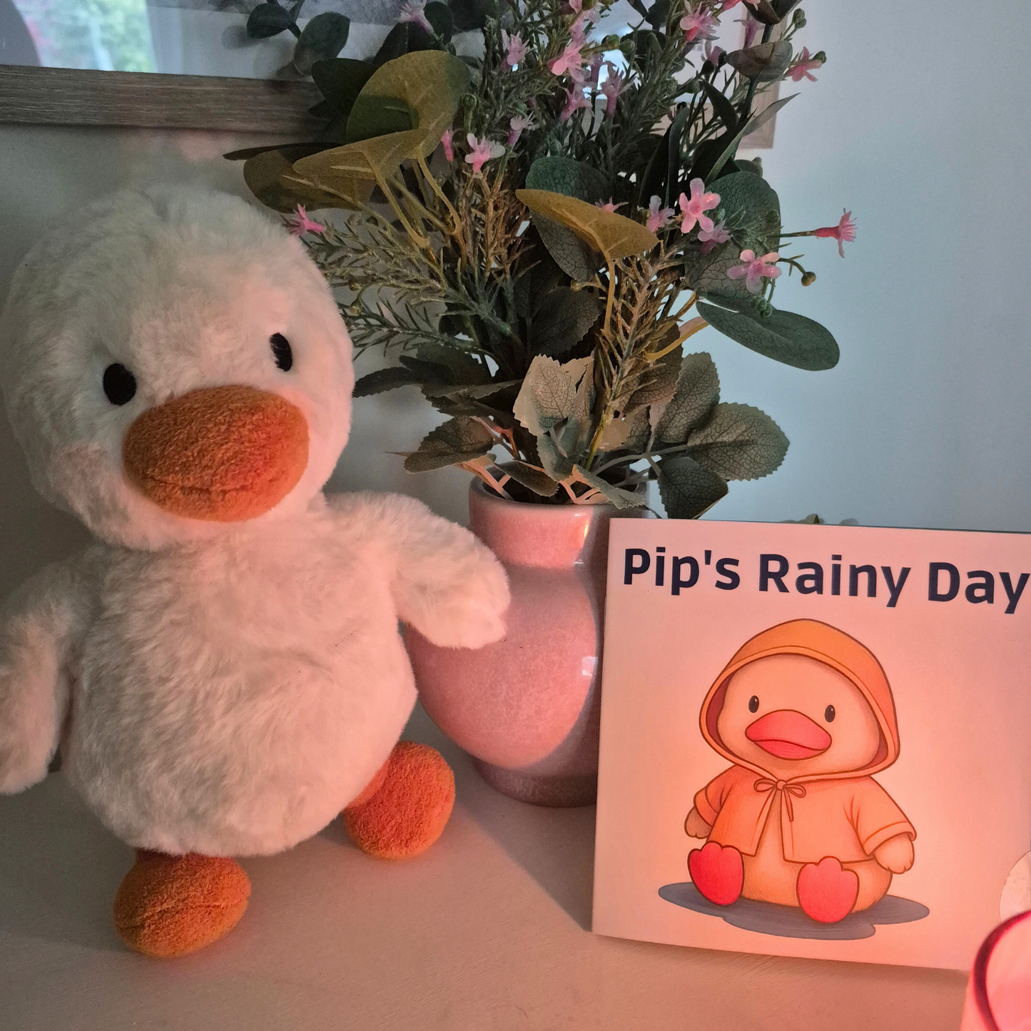 Pip the Duck Plush + Pip's Rainy Day Book Bundle